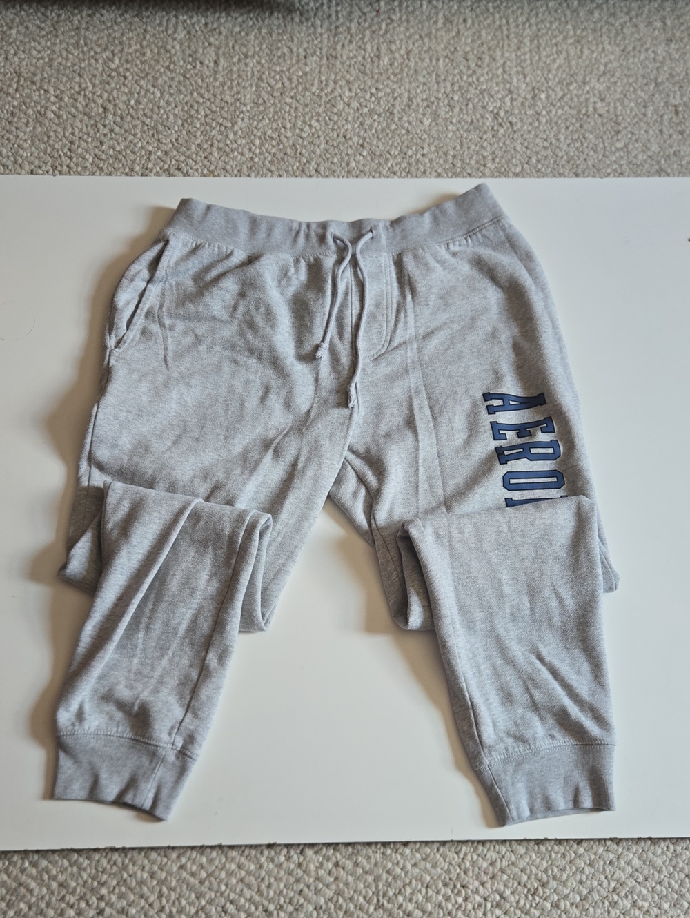Aeropostale Gray Sweatpants with Navy Logo